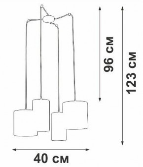 Подвесная люстра Vitaluce V3089 V3089-0/4S в Пойковском - poikovskii.mebel24.online | фото 5