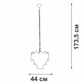 Подвесная люстра Vitaluce V5813 V5813-8/5 в Пойковском - poikovskii.mebel24.online | фото 3