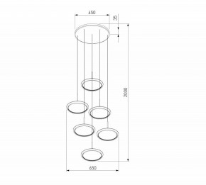 Подвесной светильник Eurosvet Crespella 90034/6 золото в Пойковском - poikovskii.mebel24.online | фото 5