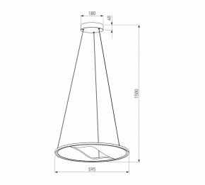Подвесной светильник Eurosvet Occhio 40027/1 LED серый в Пойковском - poikovskii.mebel24.online | фото 5