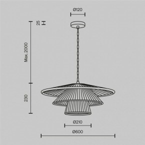 Подвесной светильник Maytoni Costa MOD394PL-01BS1 в Пойковском - poikovskii.mebel24.online | фото 5