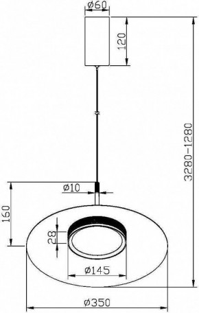 Подвесной светильник Maytoni Halo MOD041PL-L15B3K1 в Пойковском - poikovskii.mebel24.online | фото 5
