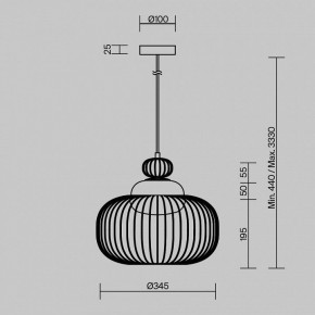Подвесной светильник Maytoni Levitation MOD376PL-01G в Пойковском - poikovskii.mebel24.online | фото 5