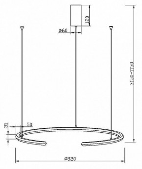 Подвесной светильник Maytoni Motion MOD276PL-L20B3K1 в Пойковском - poikovskii.mebel24.online | фото 4