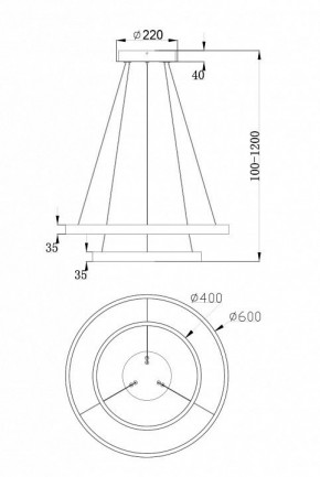Подвесной светильник Maytoni Rim MOD058PL-L55W4K в Пойковском - poikovskii.mebel24.online | фото 7