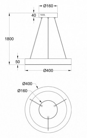 Подвесной светильник Maytoni Saturno MOD415PL-L36BS4K в Пойковском - poikovskii.mebel24.online | фото 4