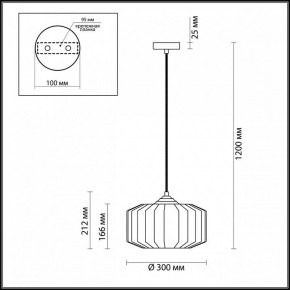 Подвесной светильник Odeon Light Binga 4746/1 в Пойковском - poikovskii.mebel24.online | фото 6