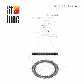 Подвесной светильник ST-Luce Lucchero SL6105.213.01 в Пойковском - poikovskii.mebel24.online | фото 6