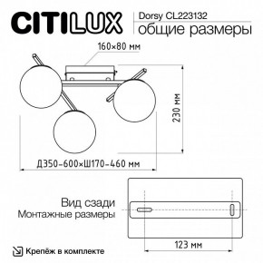 Потолочная люстра Citilux Dorsy CL223132 в Пойковском - poikovskii.mebel24.online | фото 12