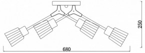 Потолочная люстра Escada Felicia 1137/6P в Пойковском - poikovskii.mebel24.online | фото 3