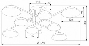 Потолочная люстра Eurosvet Ripple 50389 LED латунь в Пойковском - poikovskii.mebel24.online | фото 5