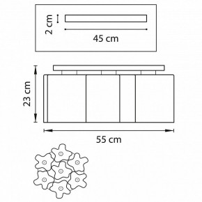 Потолочная люстра Lightstar Nubi 802073 в Пойковском - poikovskii.mebel24.online | фото 2