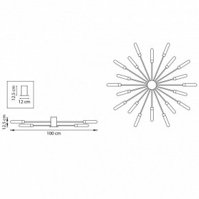 Потолочная люстра Lightstar Ragno 732203 в Пойковском - poikovskii.mebel24.online | фото 5