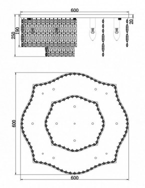 Потолочная люстра Maytoni Dune DIA005CL-10CH в Пойковском - poikovskii.mebel24.online | фото 2