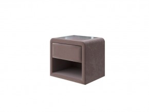 PROxSON Тумба Cube (Ткань: Велюр Shaggy Chocolate) 52x41 в Пойковском - poikovskii.mebel24.online | фото