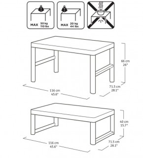 Раскладной стол Лион с регулируемой высотой столешницы (Lyon rattan table) капучино (h400/650) в Пойковском - poikovskii.mebel24.online | фото 4