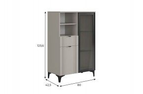 РИЧ Комод 2 со стеклом в Пойковском - poikovskii.mebel24.online | фото 2