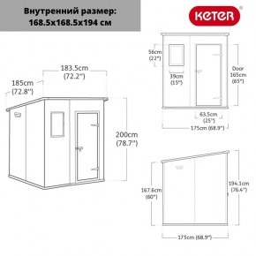 Сарай Манор Пентхаус 6x6 (MANOR PENT 6x6) в Пойковском - poikovskii.mebel24.online | фото 3