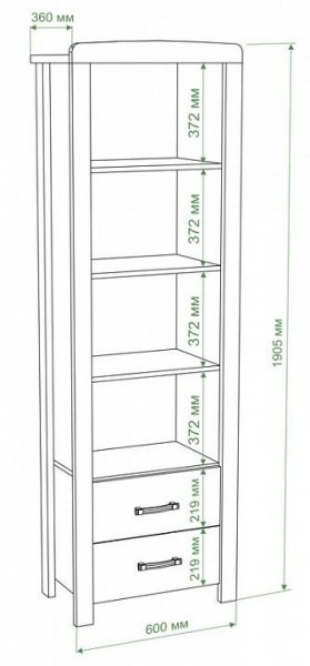 Шкаф для белья Бартоло ВТД-ГФ в Пойковском - poikovskii.mebel24.online | фото 2