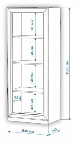 Шкаф для белья Нобиле ВтН-ФГД в Пойковском - poikovskii.mebel24.online | фото 2