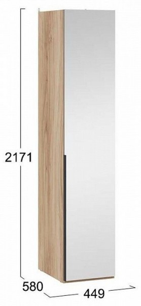 Шкаф для белья Порто СМ-393.07.002 в Пойковском - poikovskii.mebel24.online | фото 4