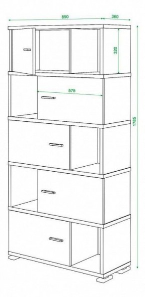 Шкаф комбинированный Домино СБ-30/5 в Пойковском - poikovskii.mebel24.online | фото 3