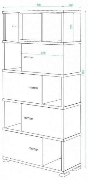 Шкаф комбинированный Домино СБ-30/5 в Пойковском - poikovskii.mebel24.online | фото 3