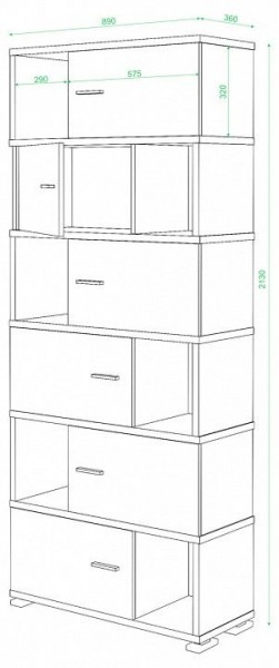 Шкаф комбинированный Домино СБ-30/6 в Пойковском - poikovskii.mebel24.online | фото 2