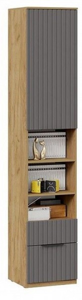 Шкаф комбинированный Хилтон Исп. 2 в Пойковском - poikovskii.mebel24.online | фото 4