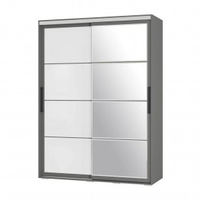 Шкаф-купе Крафт-6 1.6 м ШКК-06 (графит) в Пойковском - poikovskii.mebel24.online | фото 3