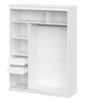 Шкаф-купе ШКП 3 (1600) серия 2 (белый текстурный) в Пойковском - poikovskii.mebel24.online | фото 2
