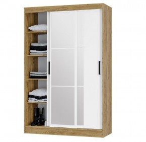 Шкаф-купе Тайм ШКК-03 (крафт/белый) в Пойковском - poikovskii.mebel24.online | фото 3