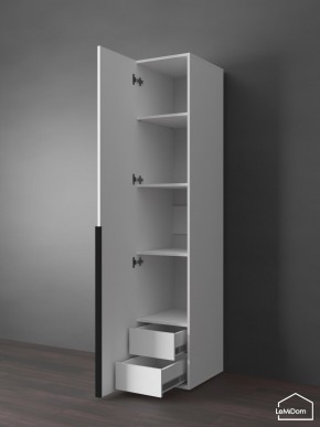 Шкаф Linnea MHR-1-4 2050х400х510 (Белый-М 11.1.1) в Пойковском - poikovskii.mebel24.online | фото 6