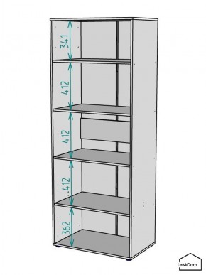 Шкаф Linnea MHR-2PO-2 2050х800х510 (Белый-М 11.1.1) в Пойковском - poikovskii.mebel24.online | фото 3