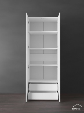 Шкаф Linnea MHR-2PO-4 2050х800х510 (Белый-М 11.1.1) в Пойковском - poikovskii.mebel24.online | фото 6