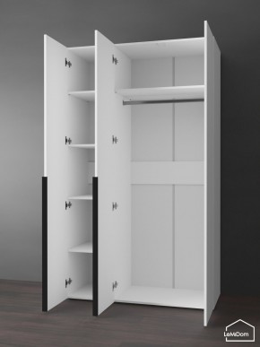 Шкаф Linnea MHR-3-1 2050х1200х510 (Белый-М 11.1.1) в Пойковском - poikovskii.mebel24.online | фото 5