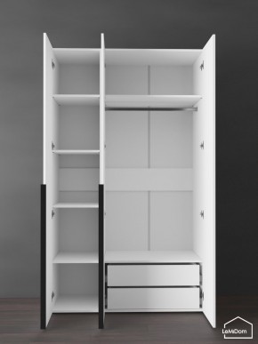 Шкаф Linnea MHR-3-2 2050х1200х510 (Белый-М 11.1.1) в Пойковском - poikovskii.mebel24.online | фото 5