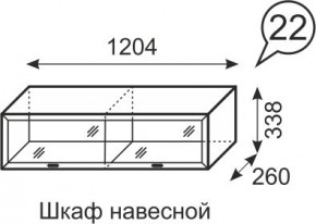 Шкаф навесной Венеция 22 бодега в Пойковском - poikovskii.mebel24.online | фото 1
