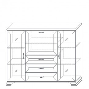 Шкаф низкий (2 стеклодвери) Сиена в Пойковском - poikovskii.mebel24.online | фото 10