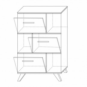 Шкаф низкий с нишами Вега Скандинавия в Пойковском - poikovskii.mebel24.online | фото 8