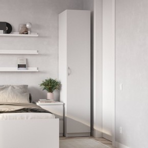 Шкаф ПЕГАС однодверный, цвет белый в Пойковском - poikovskii.mebel24.online | фото 4
