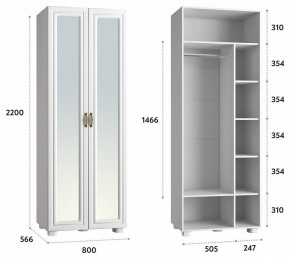 Шкаф платяной Монблан МБ-26К в Пойковском - poikovskii.mebel24.online | фото 3