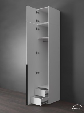 Шкаф с антресолью Linnea MHR-1A-3 2450х400х510 (Белый-М 11.1.2) в Пойковском - poikovskii.mebel24.online | фото 6