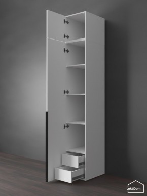 Шкаф с антресолью Linnea MHR-1A-4 2450х400х510 (Белый-М 11.1.1) в Пойковском - poikovskii.mebel24.online | фото 5