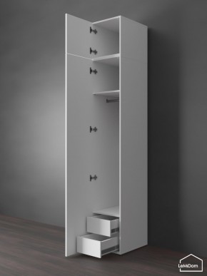 Шкаф с антресолью Linnea MHR-1POA-3 2450х400х510 (Белый-М 11.1.1) в Пойковском - poikovskii.mebel24.online | фото 6