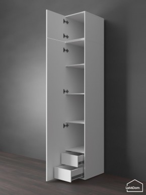 Шкаф с антресолью Linnea MHR-1POA-4 2450х400х510 (Белый-М 11.1.1) в Пойковском - poikovskii.mebel24.online | фото 5