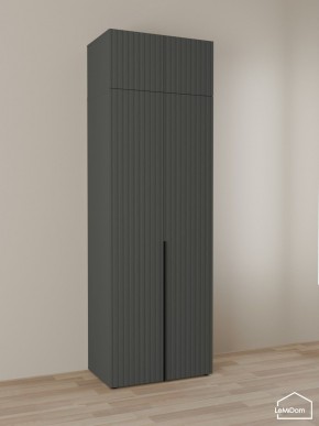 Шкаф с антресолью Linnea MHR-2A-3 2450х800х510 (Графит-М 11.1.25) в Пойковском - poikovskii.mebel24.online | фото 1