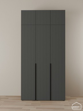 Шкаф с антресолью Linnea MHR-3A-1 2450х1200х510 (Графит-М 11.1.25) в Пойковском - poikovskii.mebel24.online | фото 1