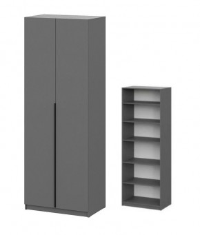 Шкаф ШК-5 + 4 полки (800) Графит в Пойковском - poikovskii.mebel24.online | фото 1