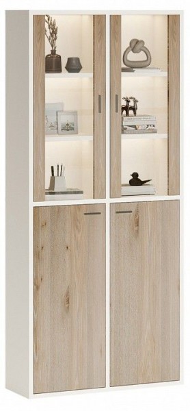 Шкаф-витрина Домино СУ(ш2в2)+2ФС+2ФГ в Пойковском - poikovskii.mebel24.online | фото 3